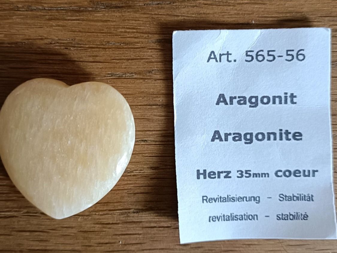 Mineralien & Heilsteine: Herz Aragonit – Neu (gemäss Beschreibung) aus Rotkreuz von Basana2