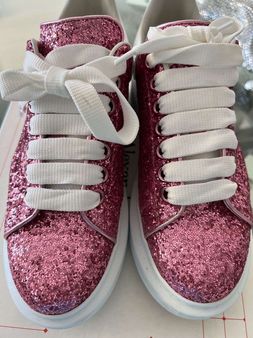 Alexander Mcqueen Herrenschuhe: sneakers ALEXANDER MCQUEEN 36.5 GLITTER PINK – Neu (gemäss Beschreibung) aus RICHTERSWIL von mftjt63