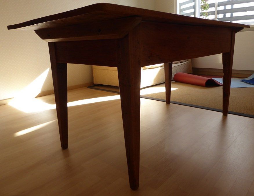 Tische: Antiker Biedermeier Esstisch /ehemaliger Nähtisch – Gebraucht aus Böckten von Glevum 4