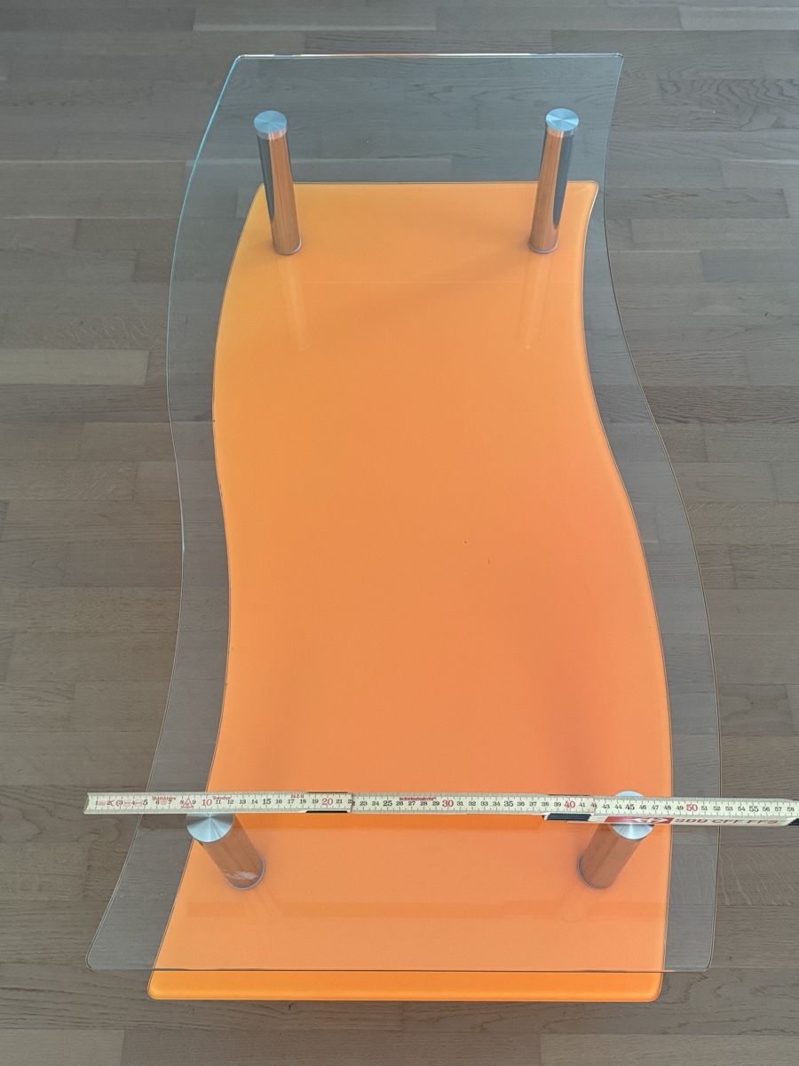 Tische: Couchtisch Glas orange 110x53x43 cm – Gebraucht aus Zufikon von thanasak 2