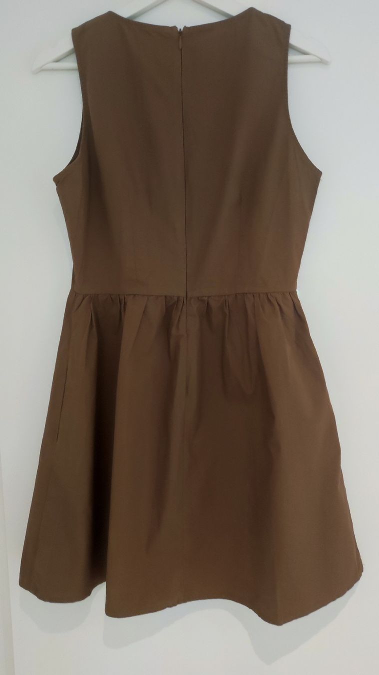 Stefanel Vestiti: Stefanel Kleid, Gr. S, Braun, Baumwolle – Usato da Stäfa venduto da modeflash 2
