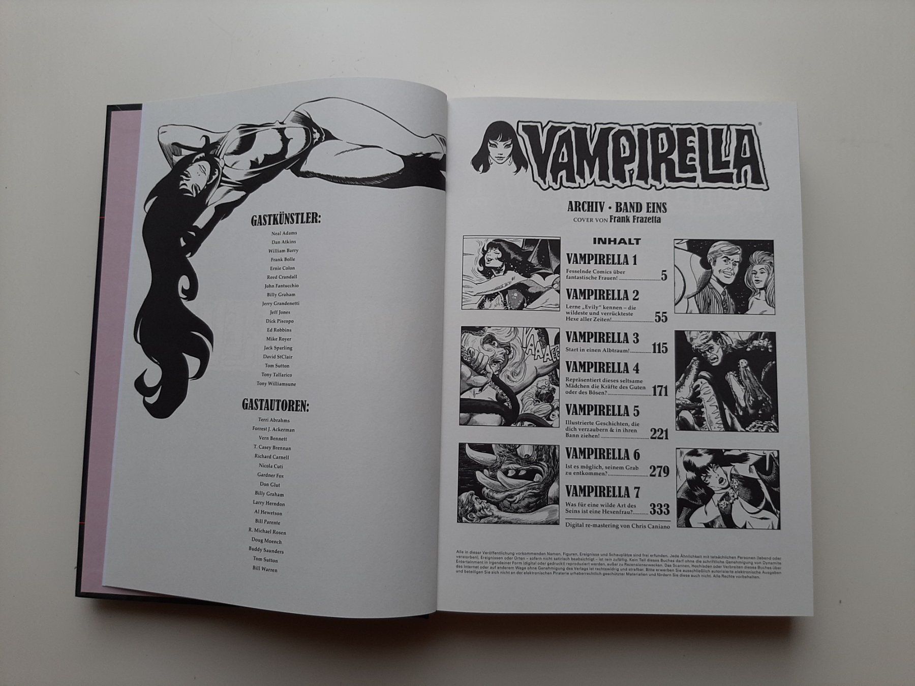 Fumetti: Comic "Vampirella" GA 1 Neuerscheinung, HC, s/w – Nuovo (secondo la descrizione) da Kreuzlingen venduto da mazi07 3