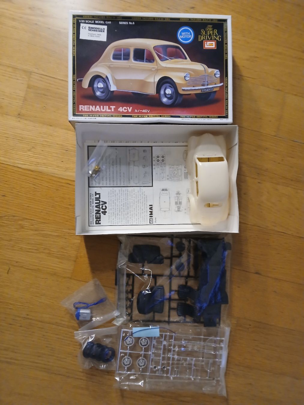 Kit di costruzioni: Renault 4CV Modellauto Baukasten 1/20 – Nuovo e nell'imballaggio originale da Zug venduto da Ow66 3