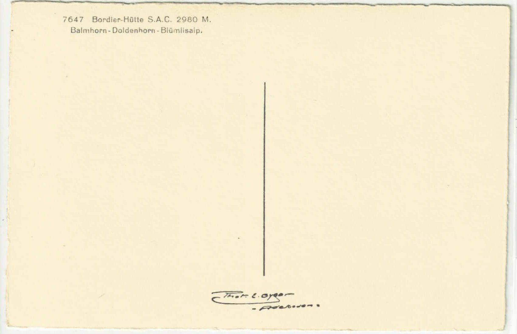 Cartoline postali: Bordier-Hütte S.A.C. - Photo: E. Gyger – Usato da Ettingen venduto da Kartenplanet 1
