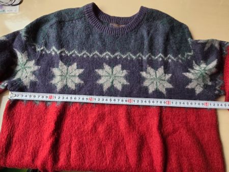 Warmer Herrenpullover, norwegischer Stil, leicht, L