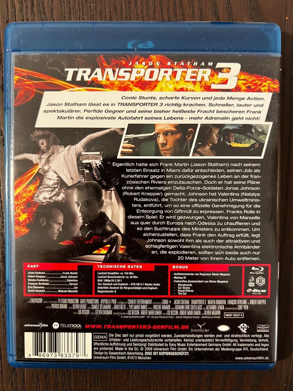 Tutti i DVDs: Transporter 3 – Usato da Zürich venduto da Blu-ray_ZH 1