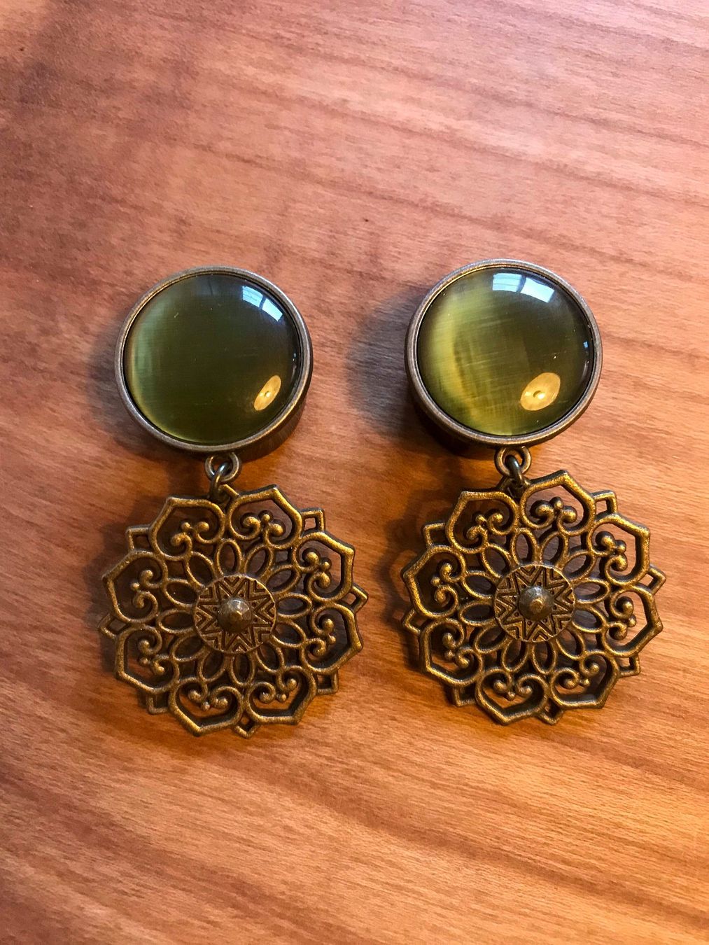 Gioielli per piercing: 20mm Plugs mit Ornament Anhänger – Usato da Winterthur venduto da Ael_