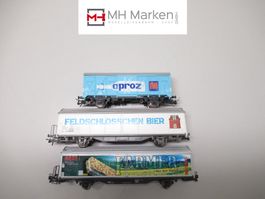 Roco 3-teiliges gedeckte Güterwagenset SBB CFF FFS o.OVP H0