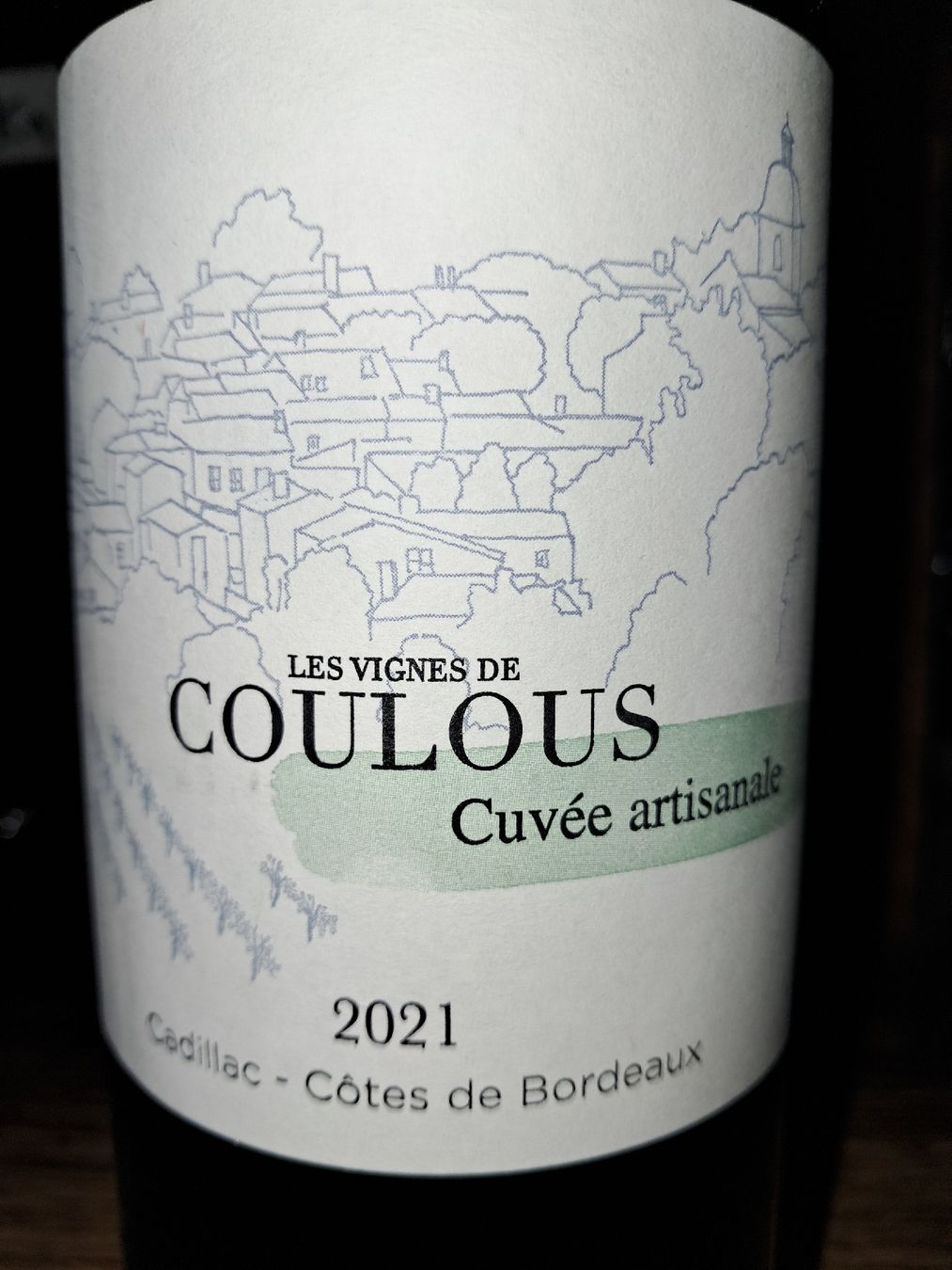 Wein: Les vignes de coulous Cadillac cotes de bordeaux 2021 – Neu und originalverpackt aus Le locle von juliensaran