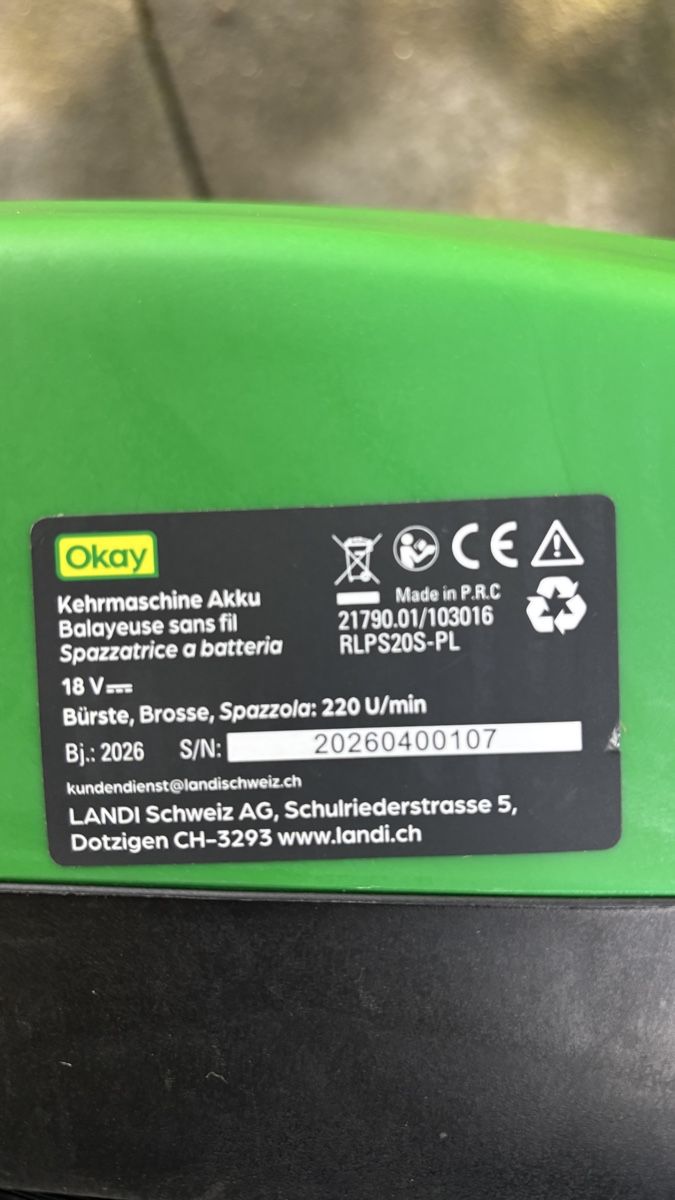 Tutte le macchine: Akku Kehrmaschine – Nuovo (secondo la descrizione) da Grenchen venduto da cbe07 3