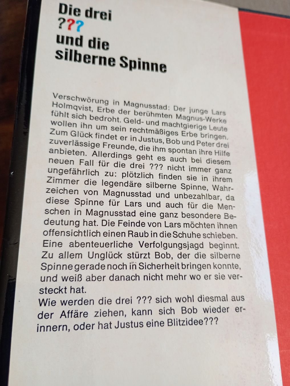 Bücher: Die drei Fragezeichen ??? und die silberne Spinne – Gebraucht aus Zürich von TaebL 1
