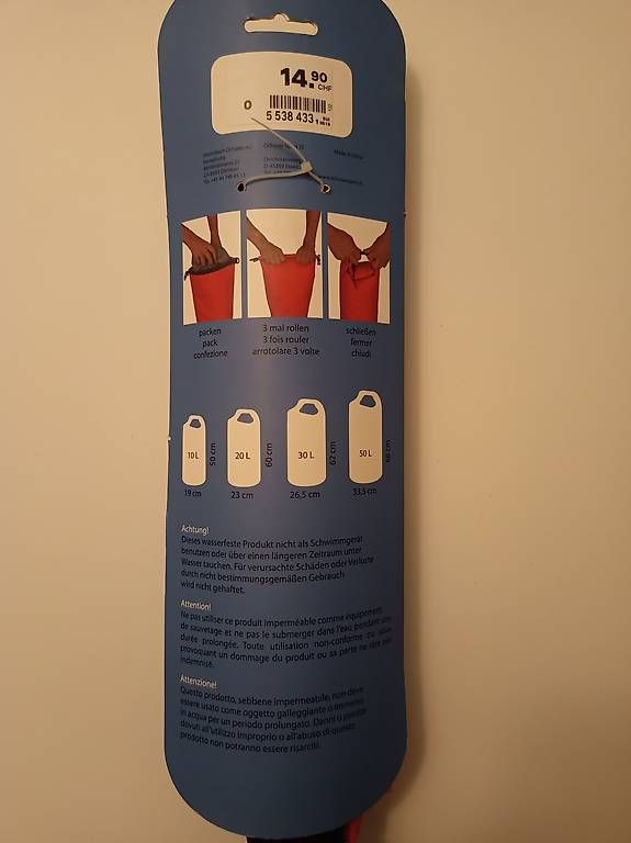 Sacs: Wasserdichter Packsack 10l – D'occasion à Altdorf UR par sportlife 1