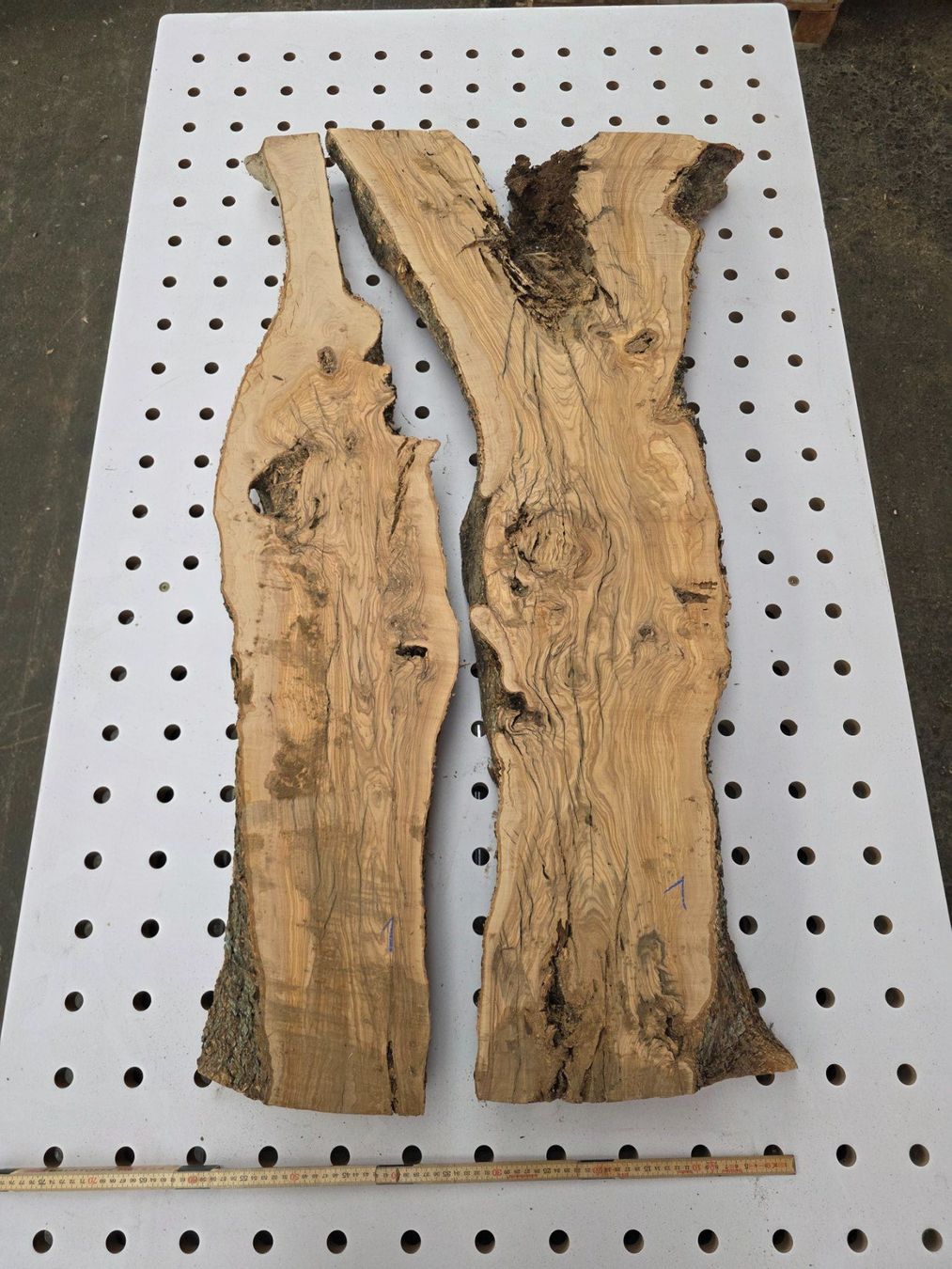 Articoli in legno: Bretter Olivenholz 80mm – Nuovo (secondo la descrizione) da Hinterforst venduto da Sonne2004 1