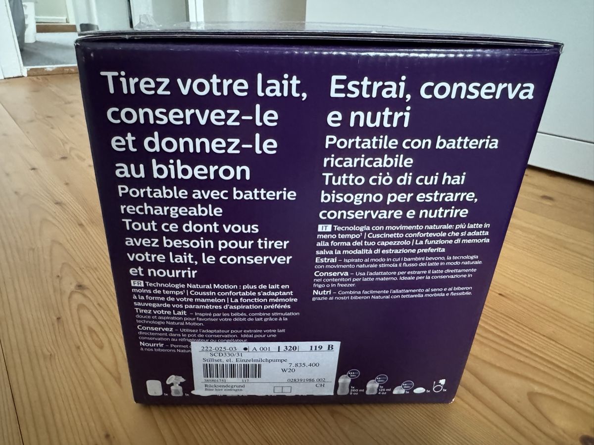Philips Accessori per l’allattamento: Philips Avent Einzelmilchpumpe elektrisch – Nuovo (secondo la descrizione) da Romanshorn venduto da afullteapot 3
