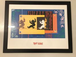 Rolf Knie Druck, limitierte Auflage gerahmt!