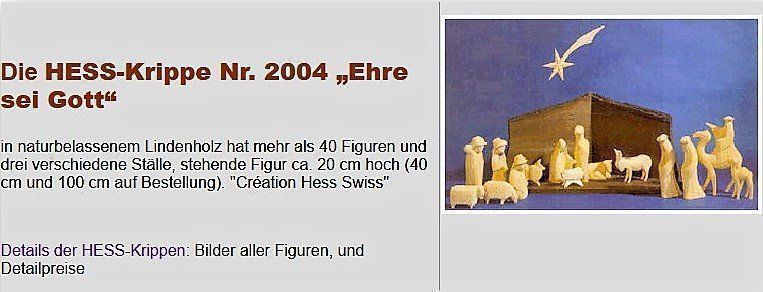 Statuette: Hess Krippen 2004 Stern Schweif (36) – Nuovo (secondo la descrizione) da Lutzenberg venduto da Truhe 4