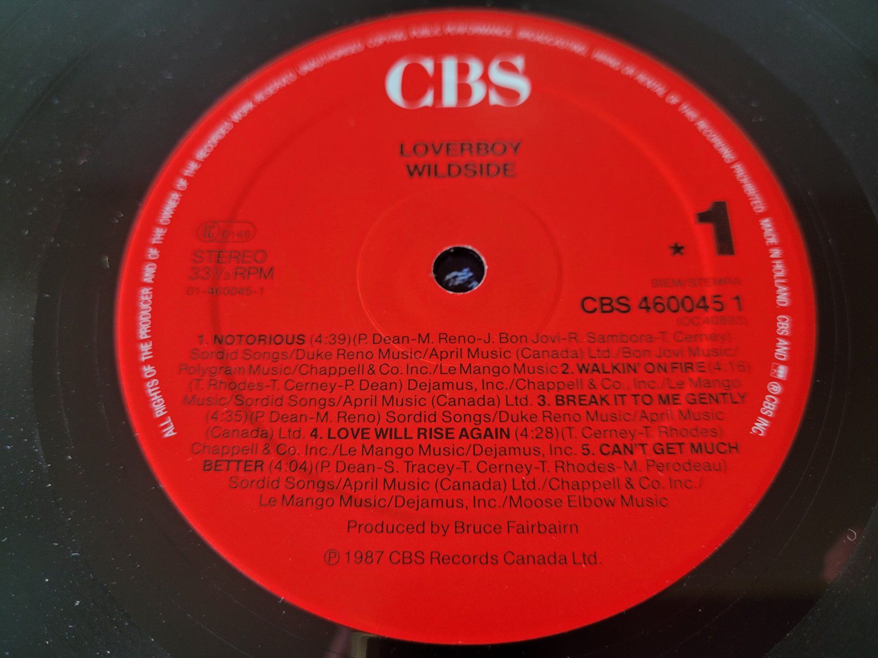 Dischi in vinile: LP Vinyl: Loverboy – Wildside - 1987 – Usato da Nottwil venduto da Wondewa-Shop 6