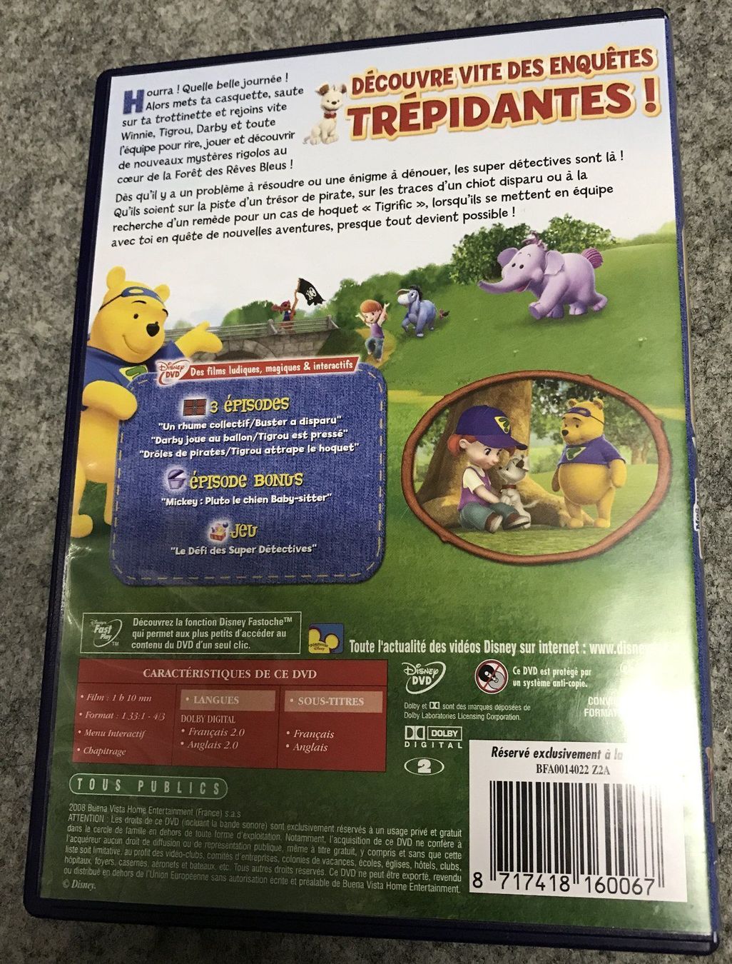 Tous les DVDs: DVD- Mes Amis Tigrou et Winnie – D'occasion à Guntershausen par Gloominati 1