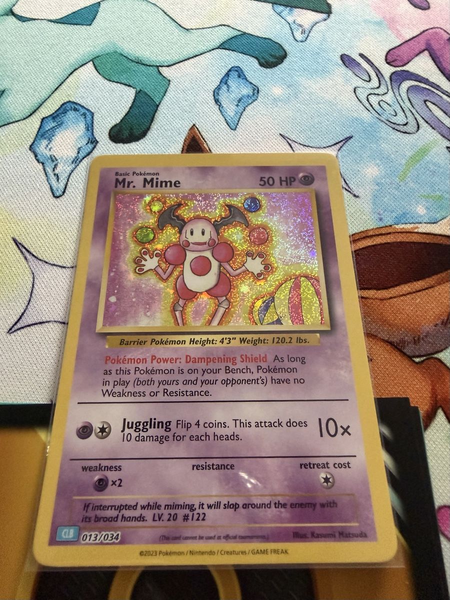 Pokémon Carte collezionabili: Pokemon Mr. Mime - Holo - 013/034 CLB – Usato da Grindelwald venduto da TSG-G-Town 1