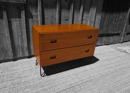 Mid Century Teak  Sideboard Swiss Form mit Hairpins