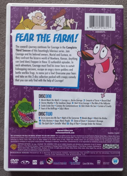Courage der Feige Hund, the cowardly dog Cartoon Network DVD Kaufen auf Ricardo
