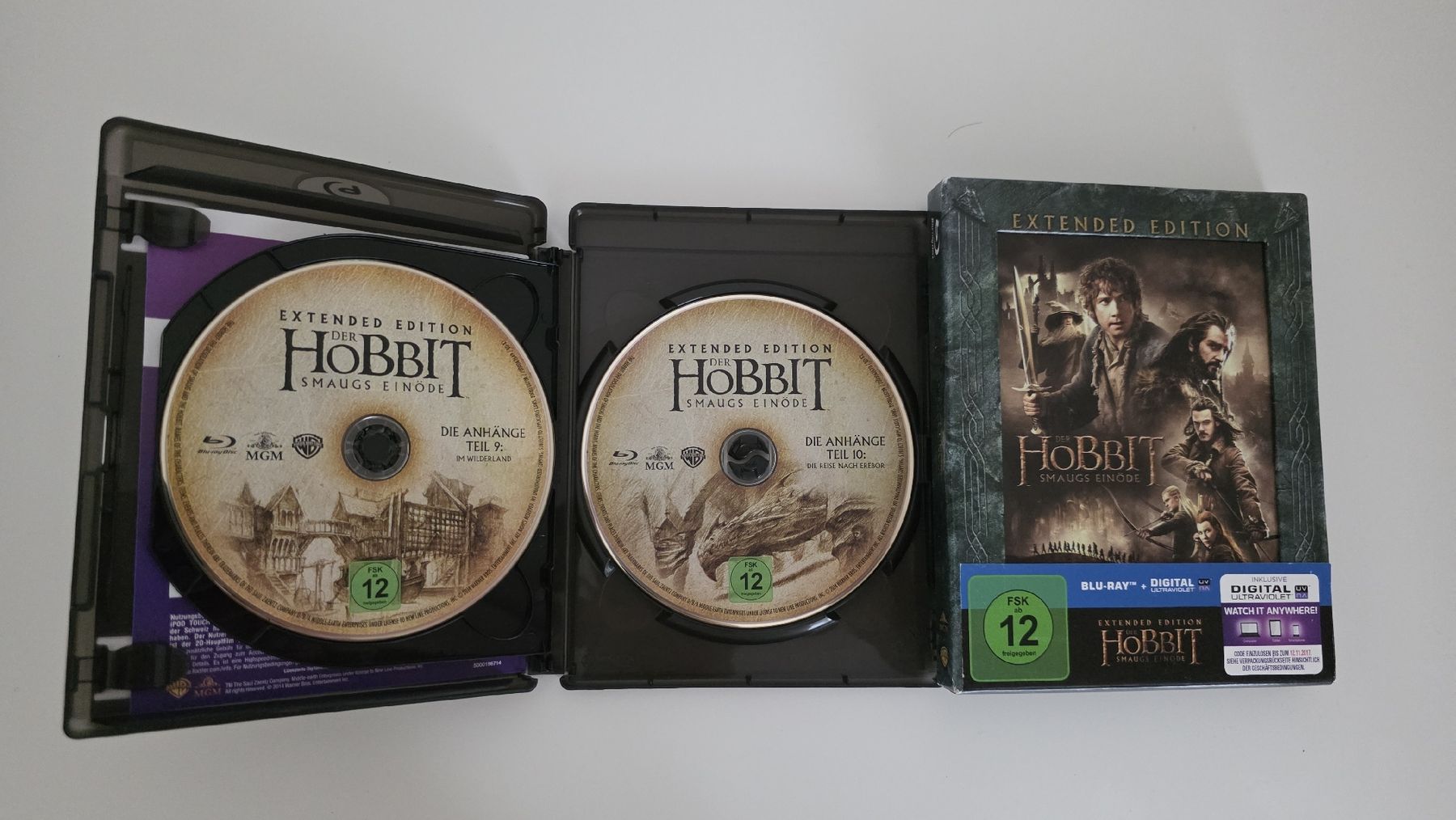Tous les DVDs: The Hobbit Extended Edition Smaugs Einöde Blu-ray 2 Discs – D'occasion à Zürich par TimZurich1 3