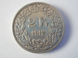 2 Fr. 1912 silber  rar