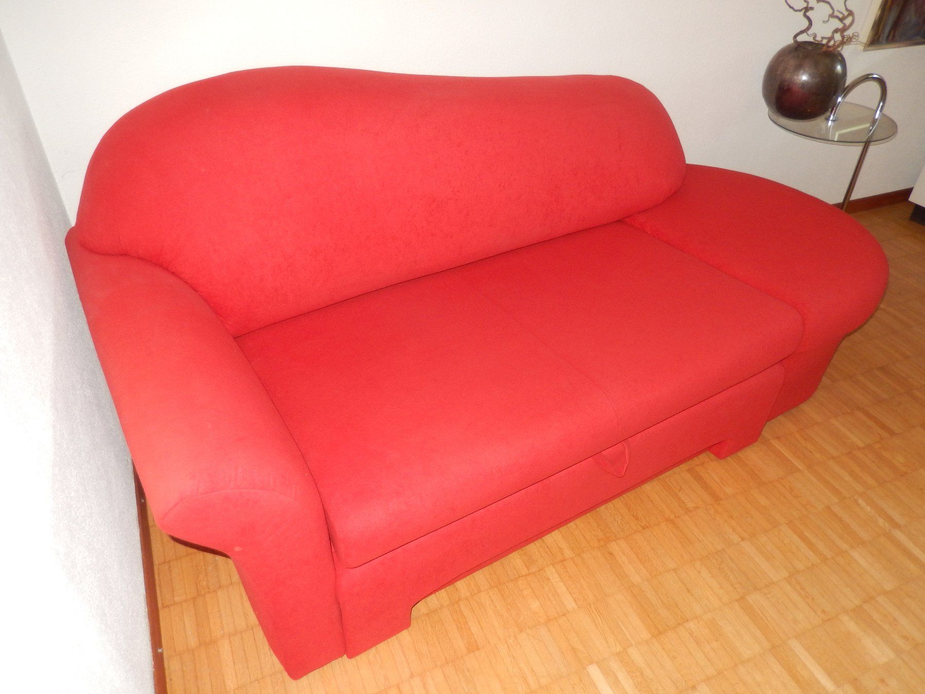 Sofas: Rotes Bettsofa – D'occasion à Ramsen par Sofra02 1
