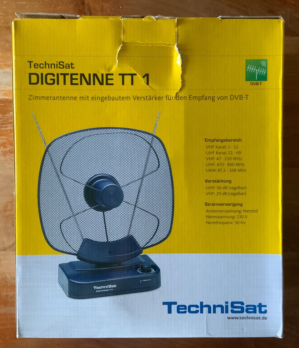 Funktechnik: TechniSat DIGITENNE TT 1 Zimmerantenne DVB-T – Gebraucht aus Lanzenhäusern von mfh05