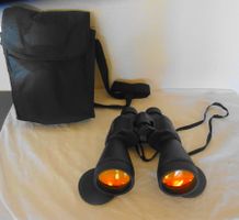 Feldstecher Fernglas XL schwarz mit Tasche +Objektivdeckeln