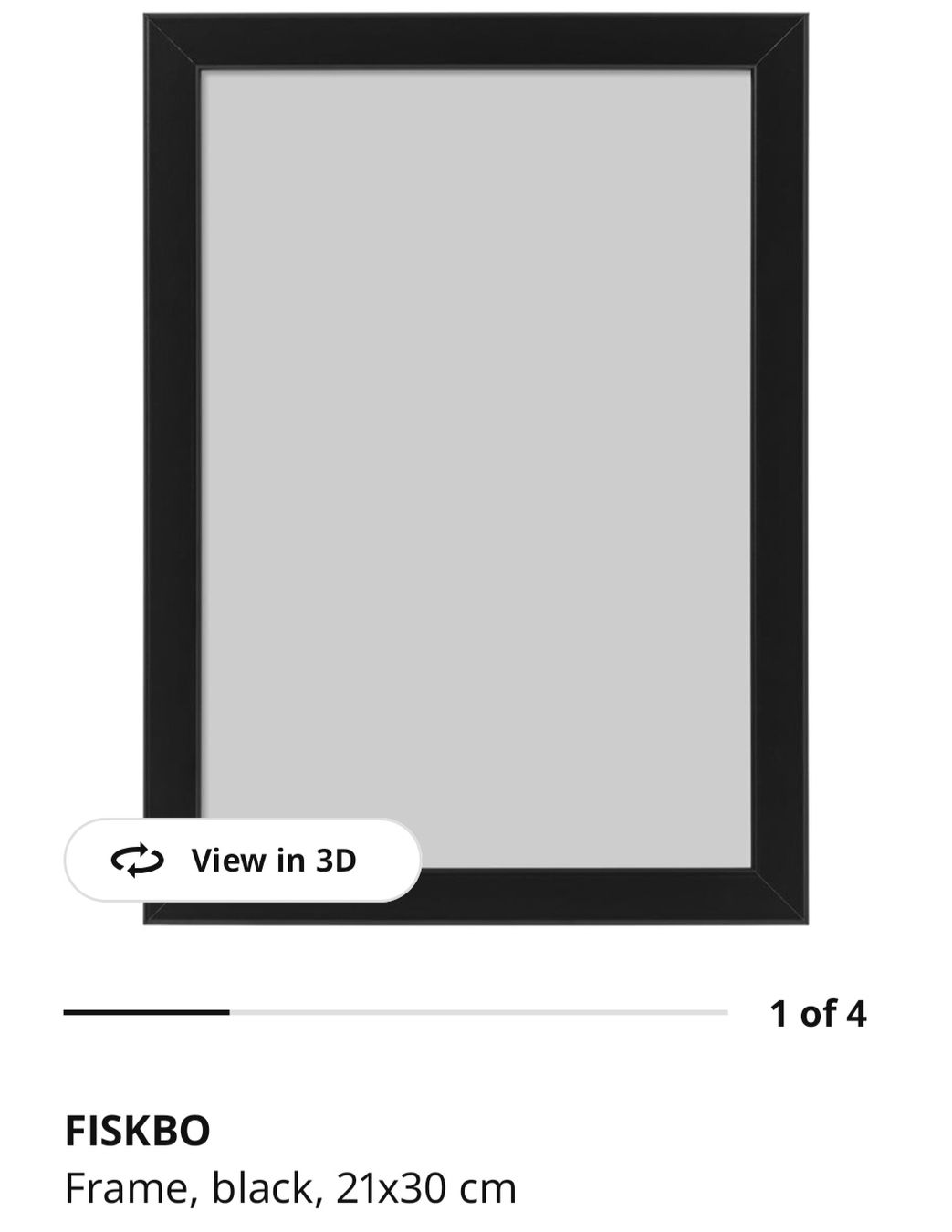 Ikea Cornici: Various frames FISKBO noir 21x30 cm – Usato da Hedingen venduto da oli_jhl5 1
