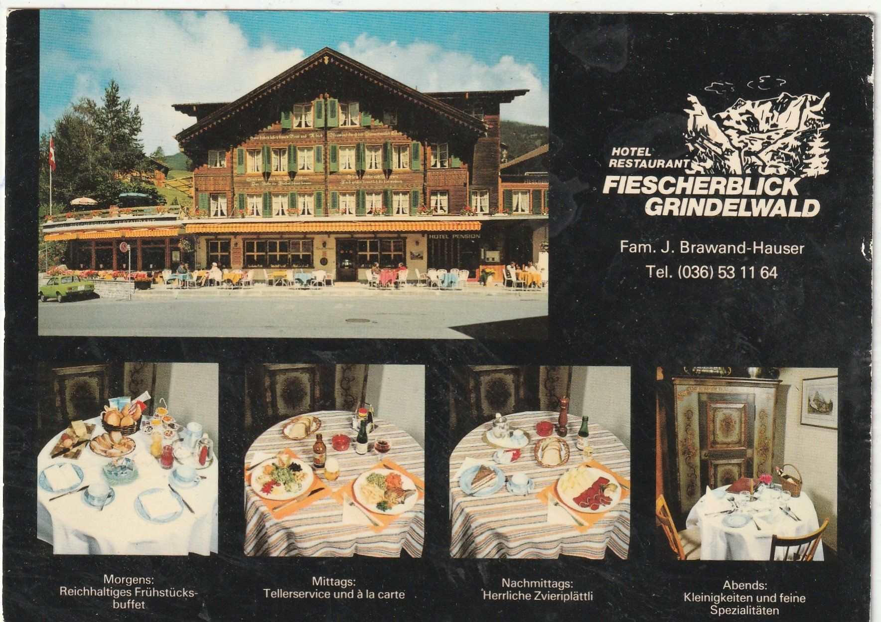 Ansichtskarten: Restaurant Grindelwald – Gebraucht aus Lumbrein von made02