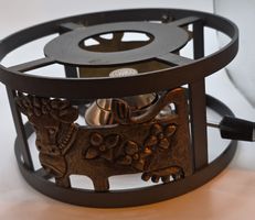 Fondue Rechaud Stöckli  Kuh mit gasbrenner