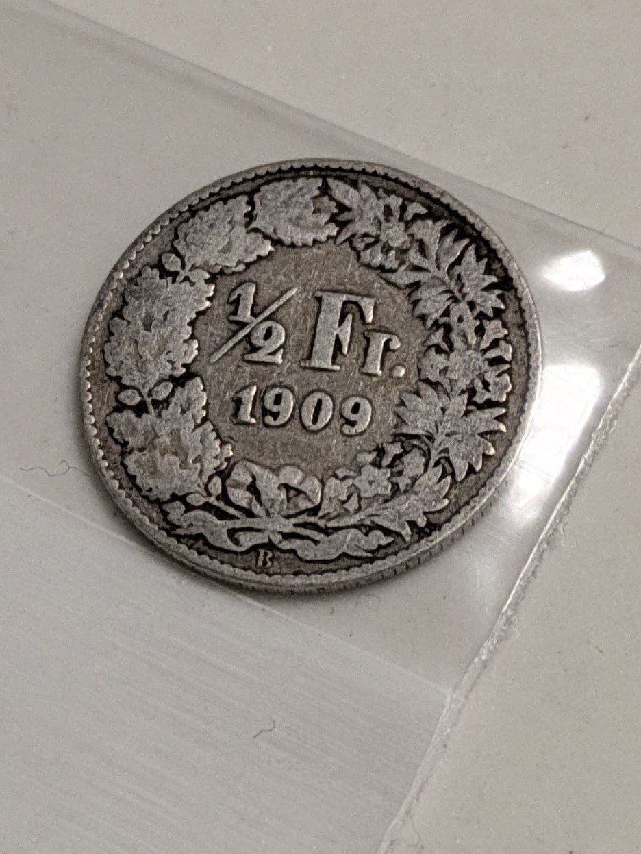 Tutti le monete: 50 Rappen 1909 – Usato da Uznach venduto da binmaley_1