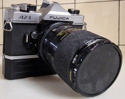 Fujica AZ-1 Spiegelreflexkamera mit Winder + Tamron Zoom