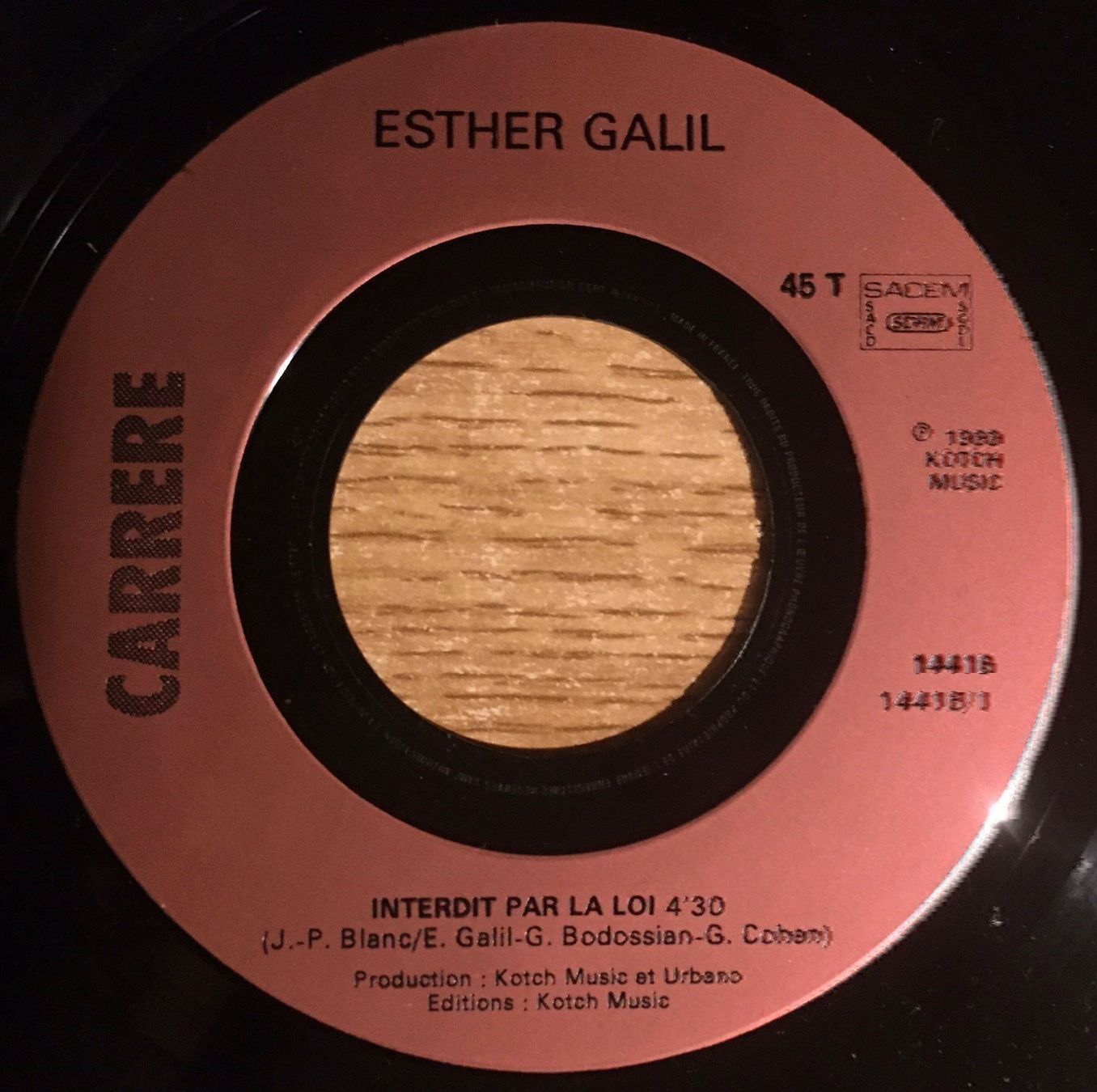 Schallplatten: ESTHER GALIL - INTERDIT PAR LA LOI – Gebraucht aus Bussigny von vinyl-pas-cher 2