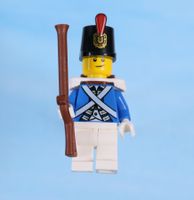 LEGO Minifigur Bluecoat Soldier 2 - Lopsided Smile