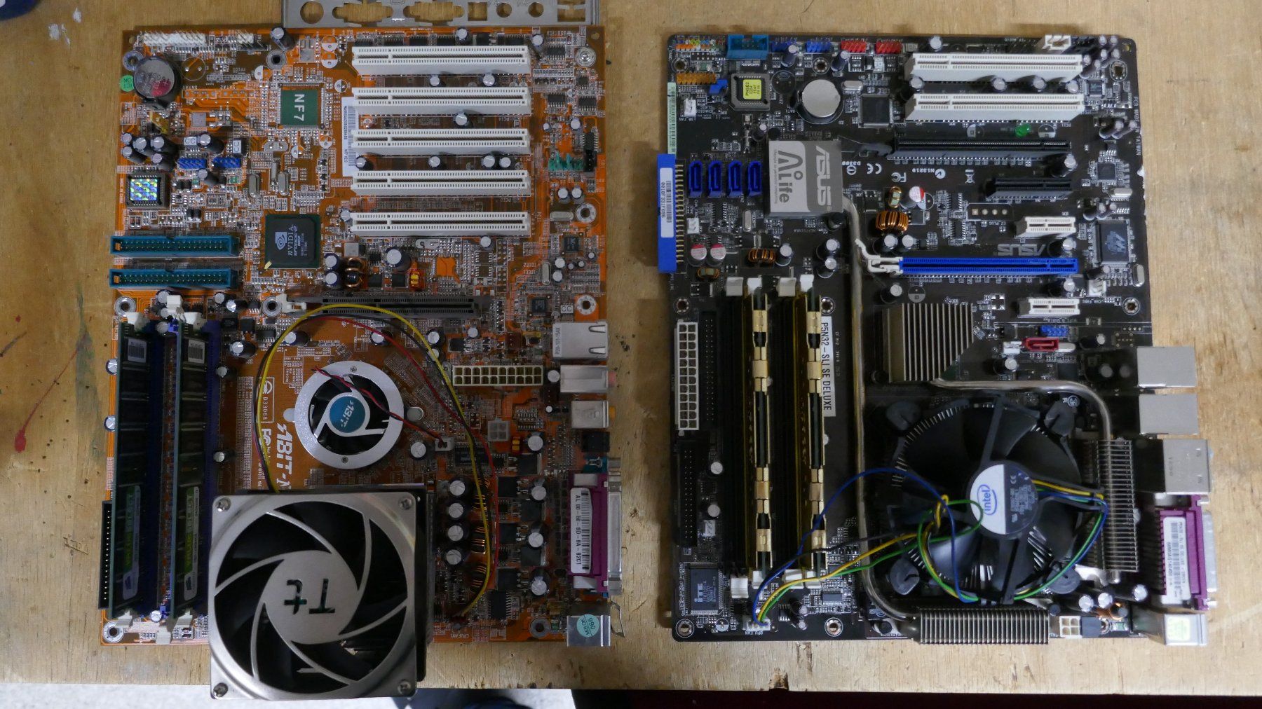 Asus Mainboards: Zwei ältere Mainboards inkl. RAM und CPU – Gebraucht aus Wenslingen von FairlightCMI