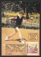 Österreich Maximumkarte Tennis Tennisspieler ET 11.6.1982