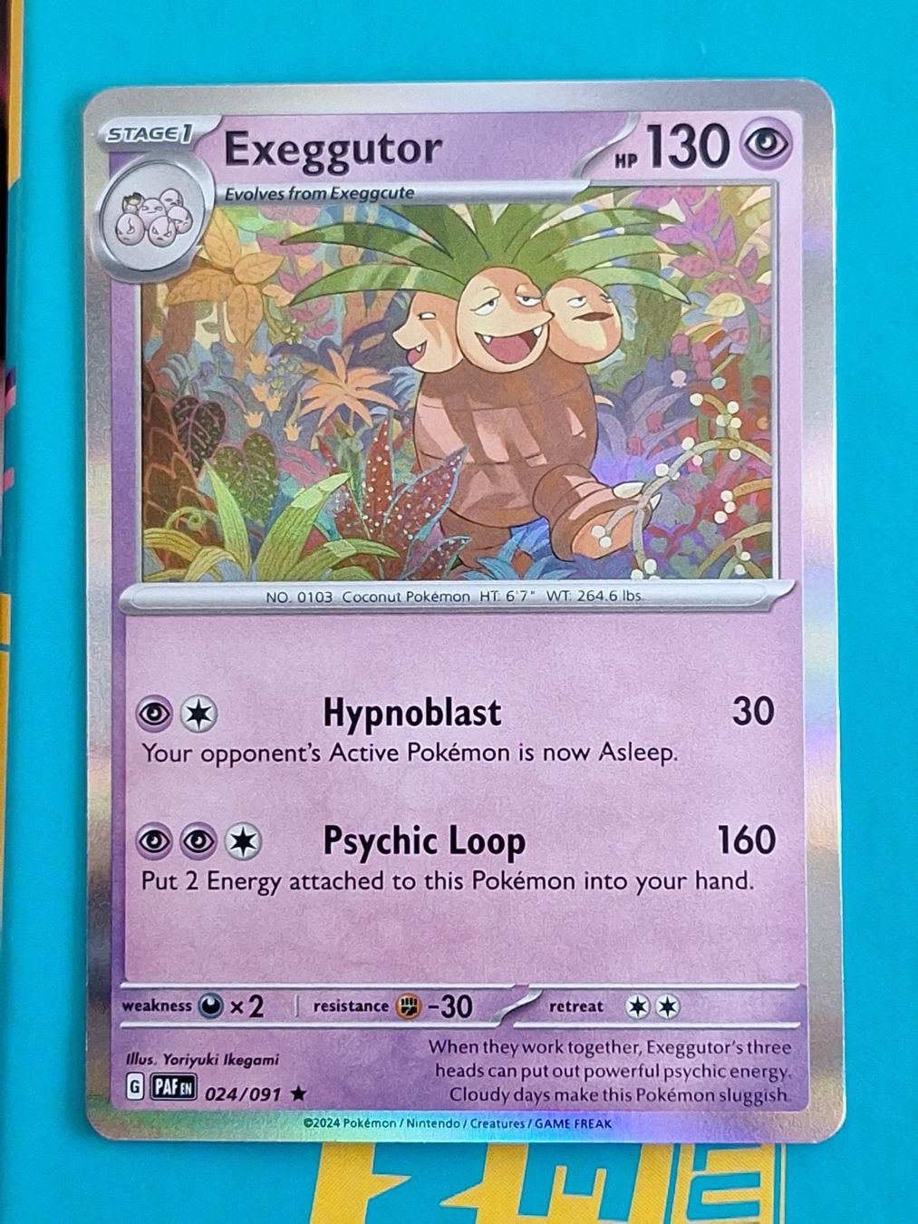 Pokémon Sammelbilder & Trading cards: Exeggutor Holo - Pokemon Paldean Fates – Gebraucht aus Altstätten SG von GGsGameshop