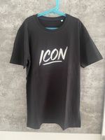 Schwarzes ICON T-Shirt, neuwertig, Grösse S