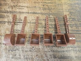 lego 30275 lot de 6 pièces Reddish Brown Plate, Modified