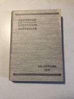 Jahrbuch Schweizer Alpenclub 1918 SAC, Top Zustand! (52)