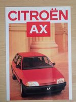 Citroen AX - Prospekt Frankreich 9.86 - W009
