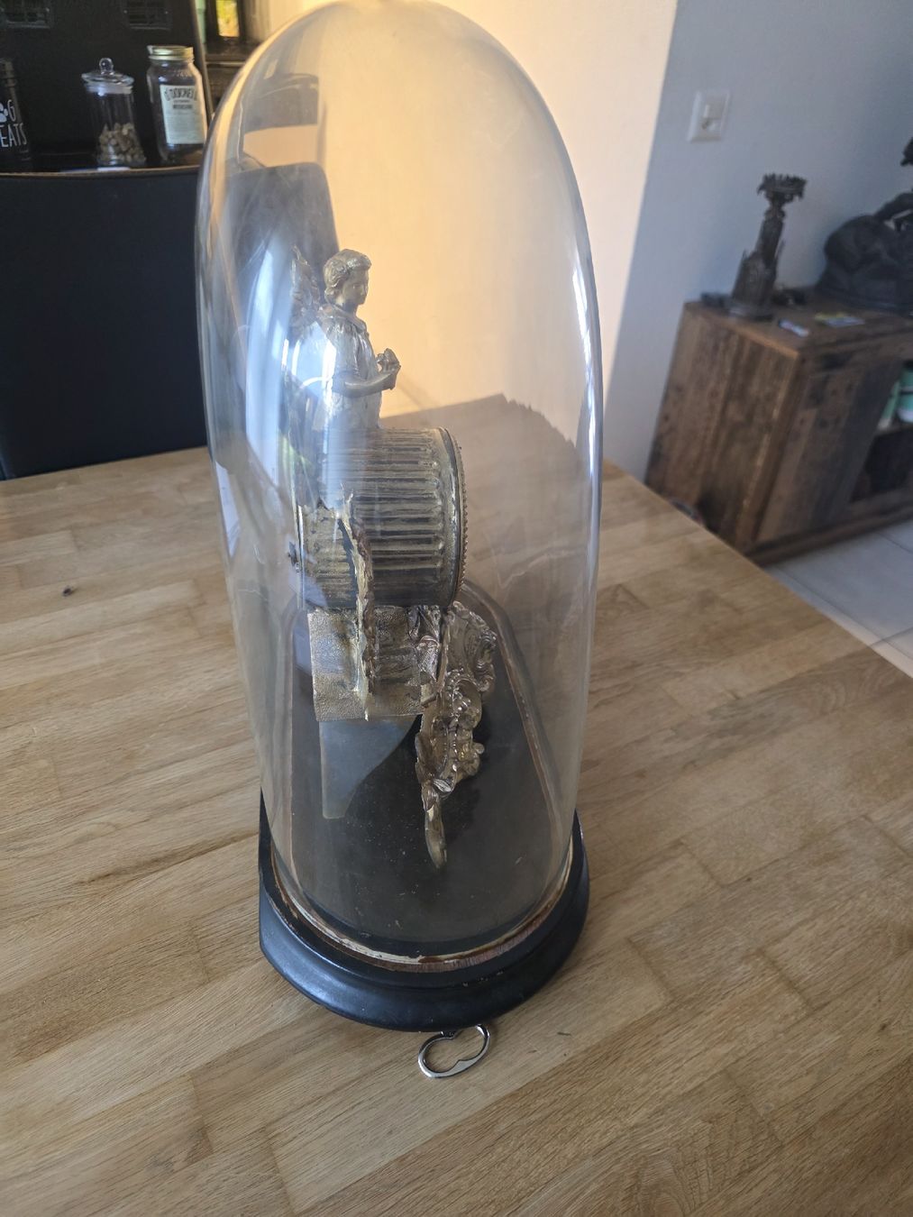 Orologi da terra & Orologi da parete: Kamin Uhr selten mit Glassturz – Usato da Hasle LU venduto da Auctions_Hunters 1
