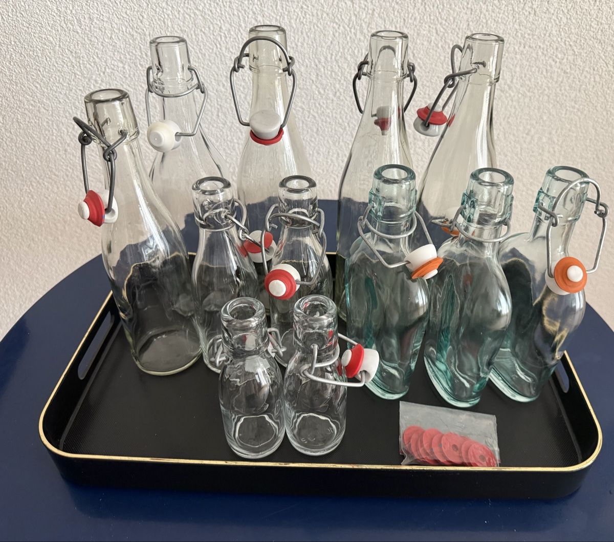 Gläser, Krüge & Flaschen: 12 verschiedene Glasflaschen  – Gebraucht aus Wangen SZ von hame1945 3