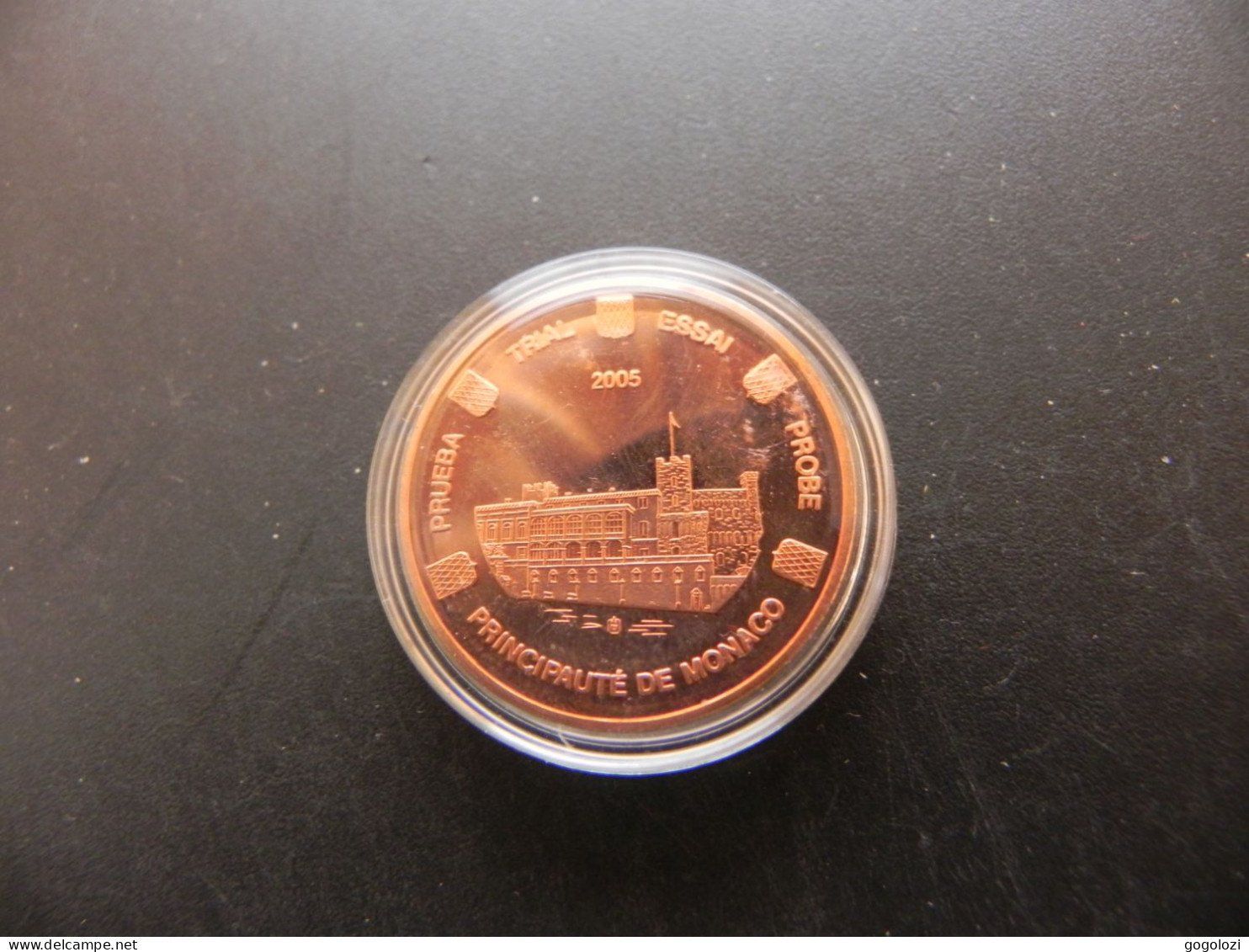 Medaillen: Medaille Probe Monaco 2 Cents 2005 – Gebraucht aus Biel/Bienne von Gogolozi