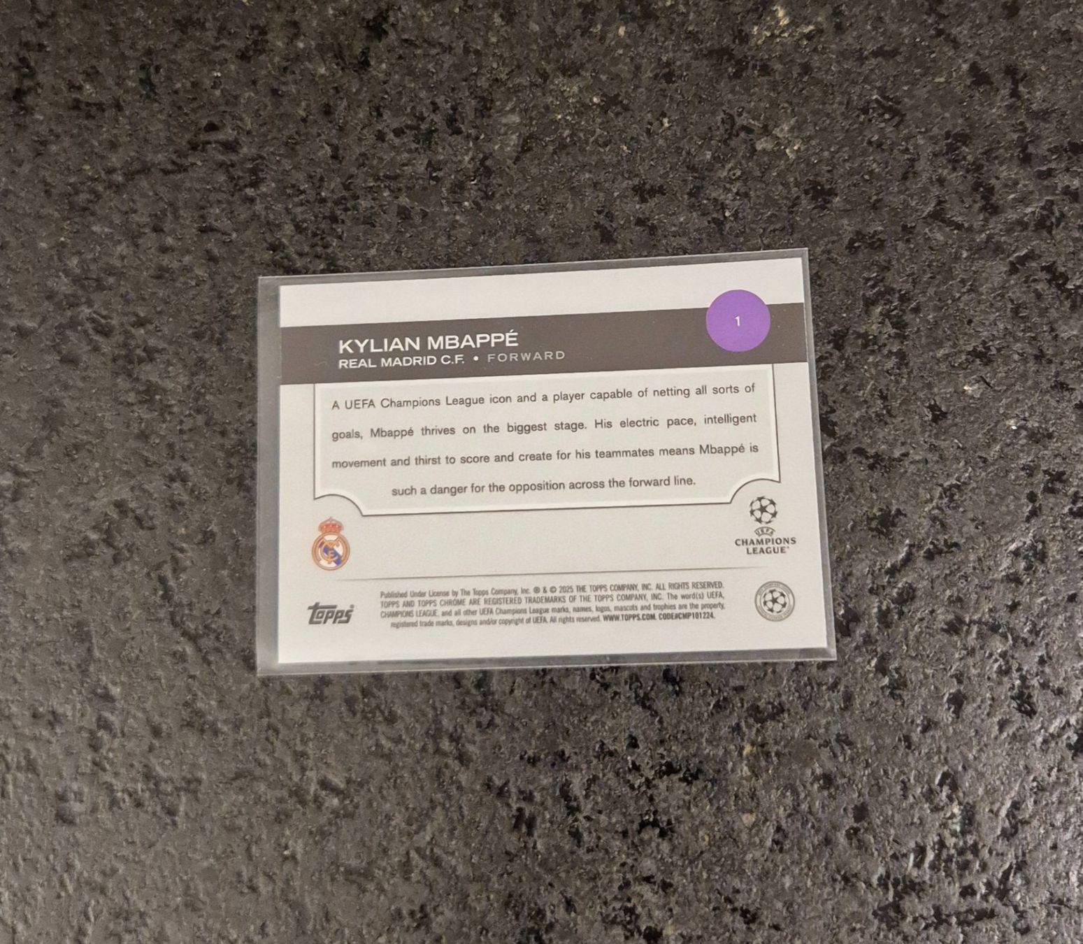Topps Carte collezionabili: Kylian Mbappe - Real Madrid - Topps – Nuovo (secondo la descrizione) da Burg AG venduto da Danoe 1