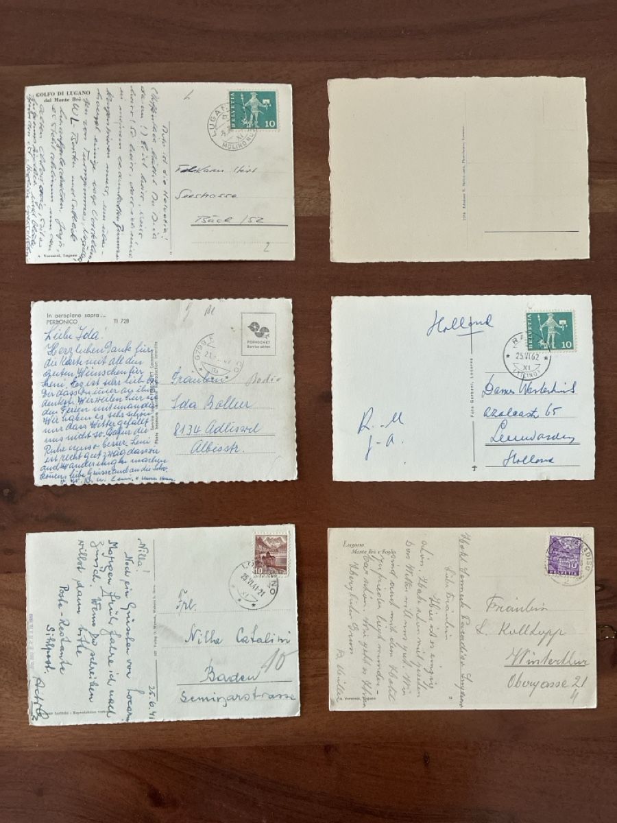 Cartoline postali: 12 Ansichtskarten diverse vom Ticino – Usato da Oftringen venduto da Cla.vD.74 1
