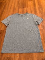 angenehmes Sport Shirt Nike Tee Dri-Fit Gr. XS blau meliert
